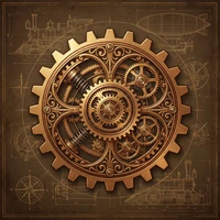 永利国际蒸汽朋克齿轮标志